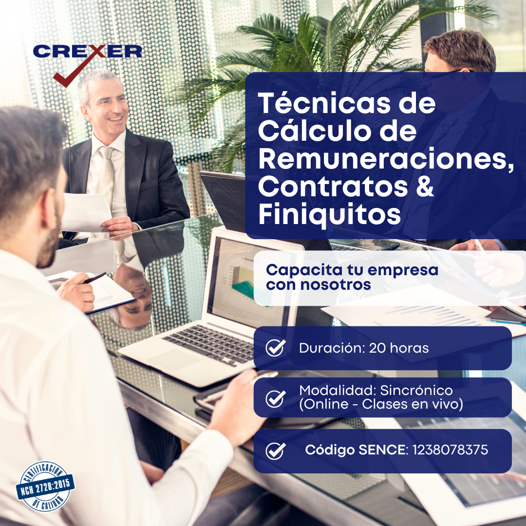 Técnicas de Cálculo de Remuneraciones, Contratos & Finiquitos